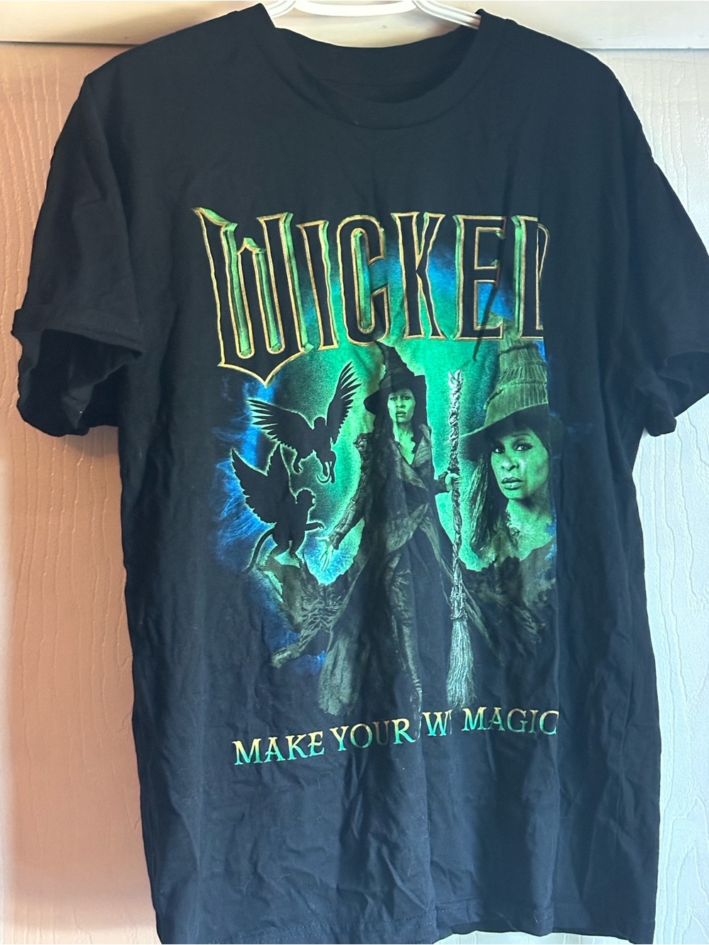 Wicked Graphic Short Sleeve Tee - Black with Green Print